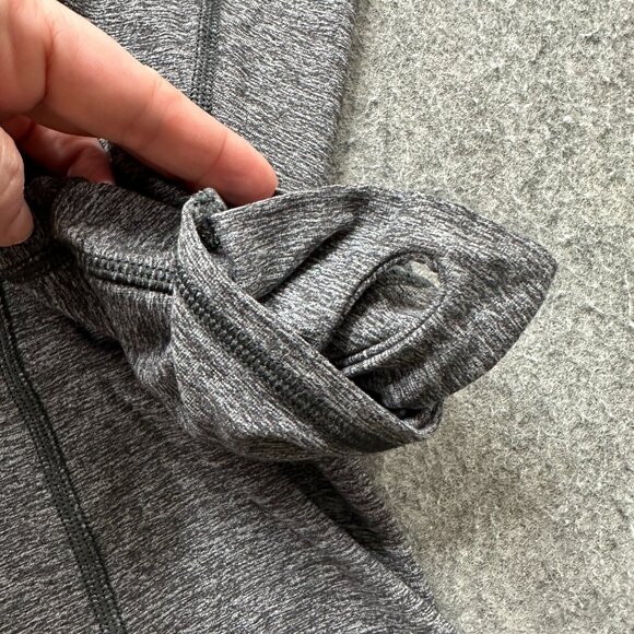 Lululemon Surge 1/2 Zip Pullover Men L Gray Solid Long Sleeve b157 - Picture 6 of 14